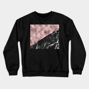 Black campari marble with lilac rosy gold Crewneck Sweatshirt